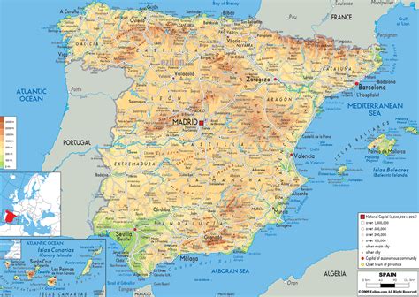 detail map of spain.
